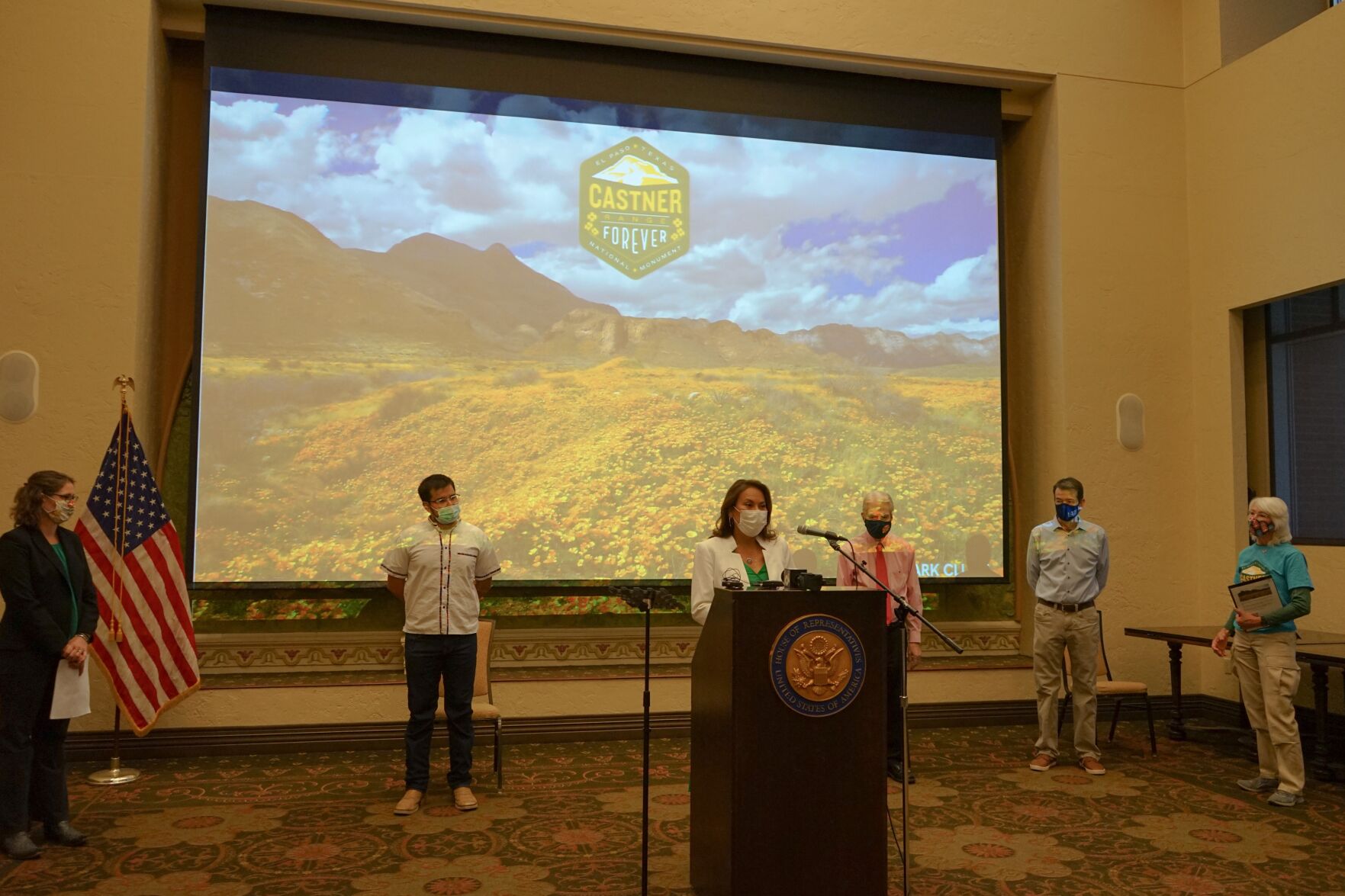 Veronica Escobar speaks at Community Foundation Room